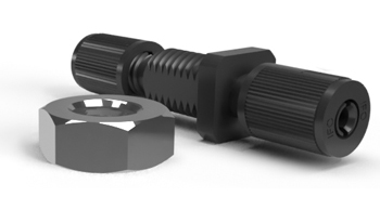 Connector-less design for industry-standard POF cable w retention nut