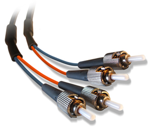 ST/ST Duplex 62.5/125 µm Glass Patch Cords